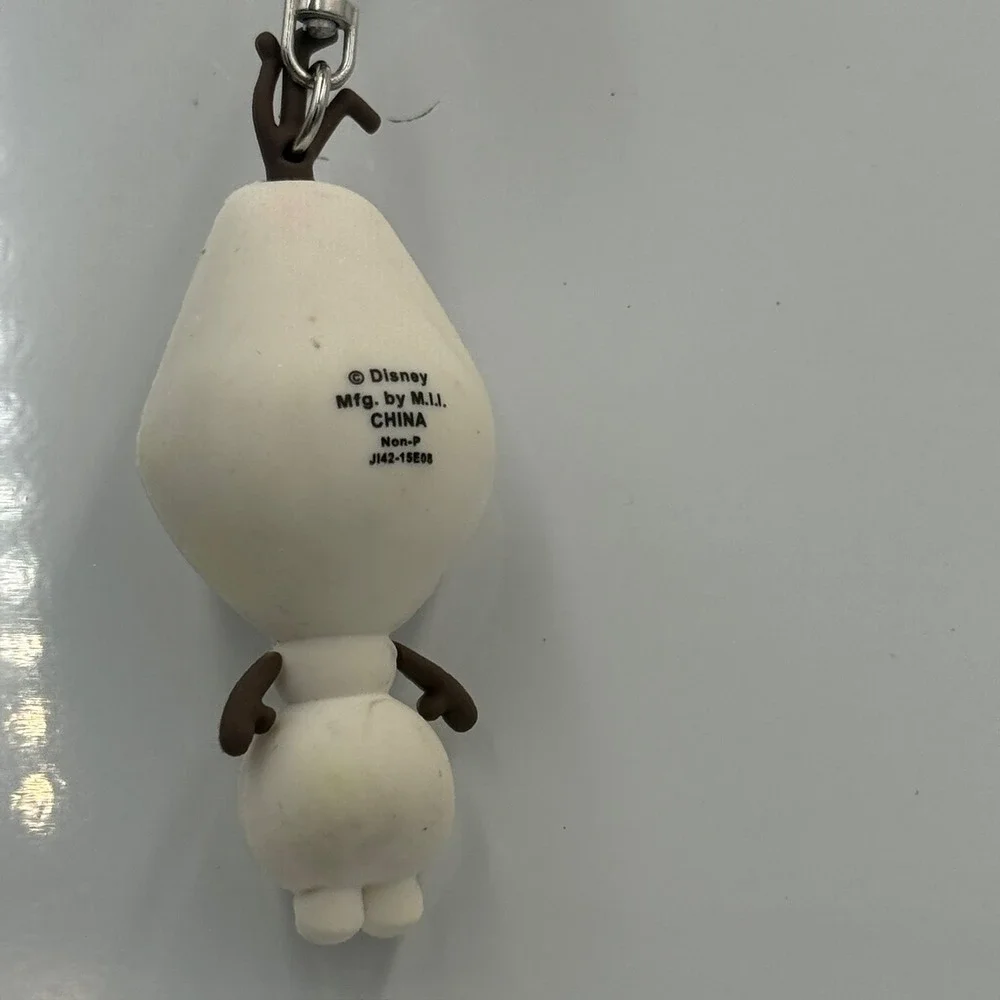 Disney Frozen Olaf Snowman 3D Figural‎ Keychain White Brown J142-15E08
